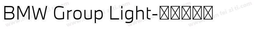 BMW Group Light字体转换